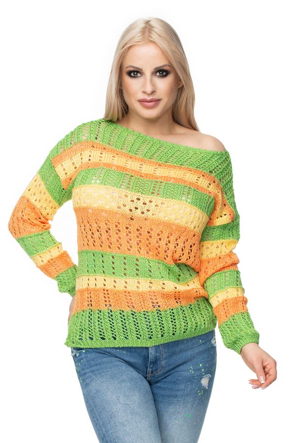 Multicolor Jumper in Sweaters, Pullovers, Jumpers, Turtlenecks, Boleros, Shrugs with Acrylic, Polyamide and Viscose