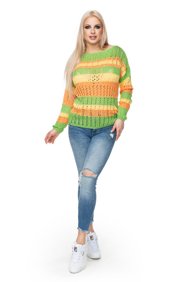 Multicolor Jumper in Sweaters, Pullovers, Jumpers, Turtlenecks, Boleros, Shrugs with Acrylic, Polyamide and Viscose