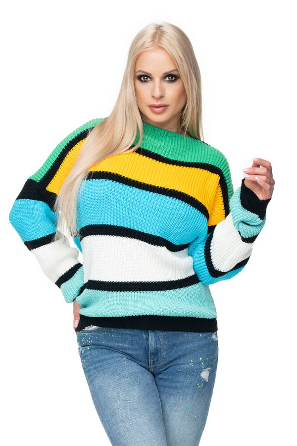 Multicolor Jumper in Sweaters, Pullovers, Jumpers, Turtlenecks, Boleros, Shrugs with Acrylic