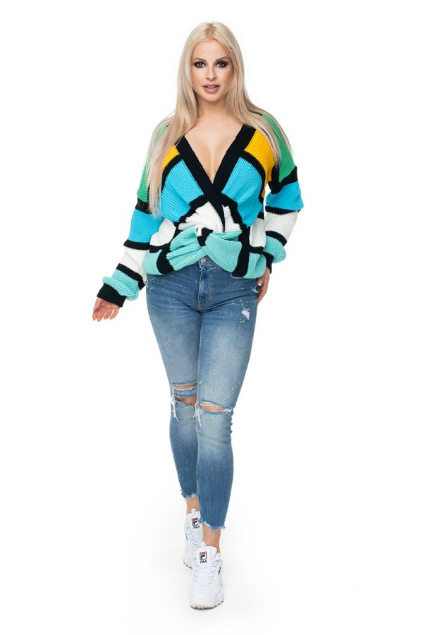 Multicolor Jumper in Sweaters, Pullovers, Jumpers, Turtlenecks, Boleros, Shrugs with Acrylic