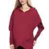 Red Maternity Sweatshirt in Bluza Ciążowa with Cotton and Spandex