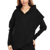 Black Maternity Sweatshirt in Bluza Ciążowa with Cotton and Spandex