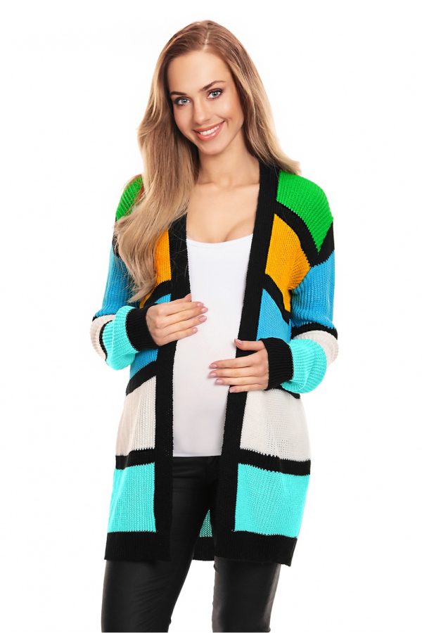 Multicolor Cardigan in Cardigans For Women, Ponchos with Acrylic