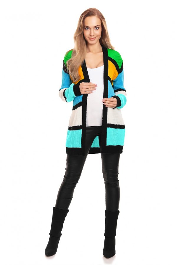 Multicolor Cardigan in Cardigans For Women, Ponchos with Acrylic