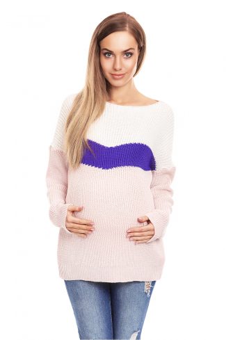 multicolor Pregnancy sweater model 132025 PeeKaBoo