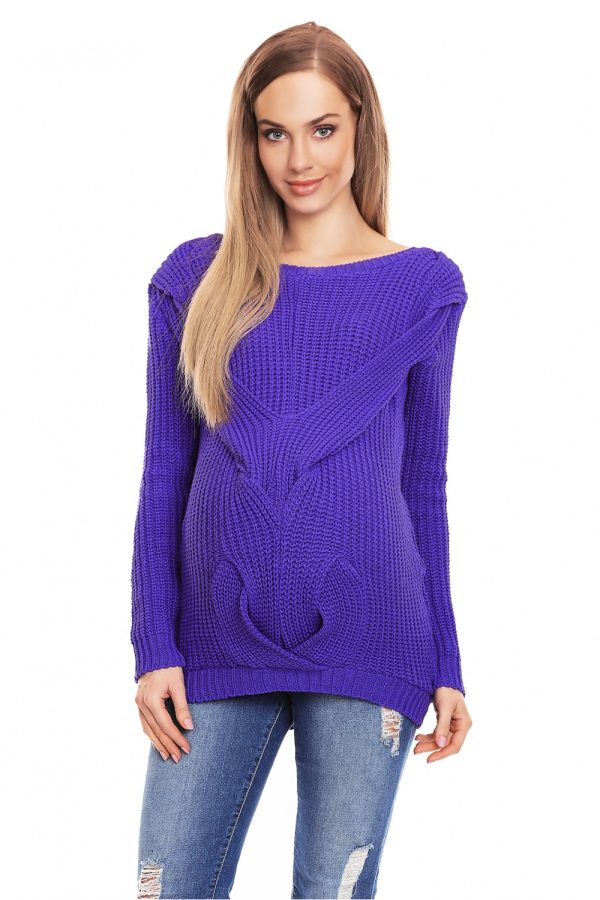 Violet Pregnancy Sweater in Sweter Ciążowy with Acrylic