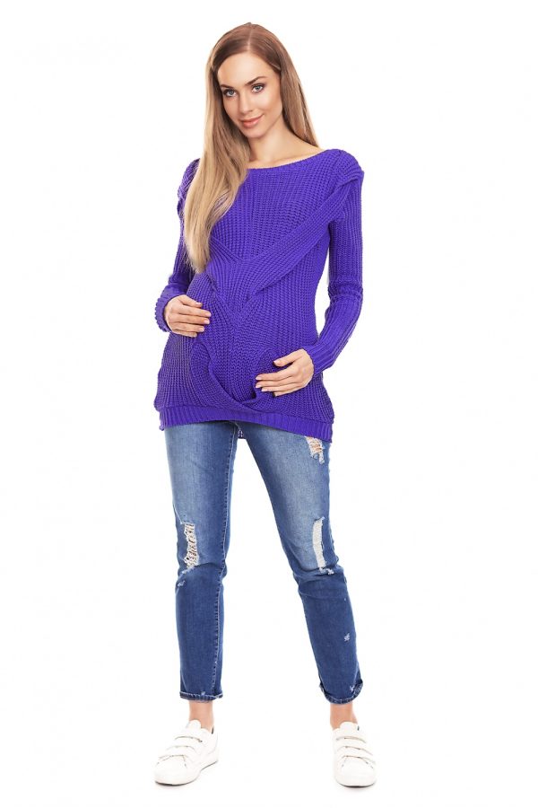Violet Pregnancy Sweater in Sweter Ciążowy with Acrylic