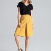 Yellow Skirt in Skirts with Polyester and Viscose