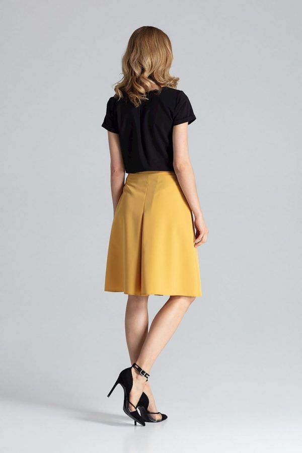 Yellow Skirt in Skirts with Polyester and Viscose