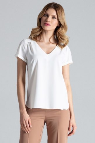 beige Blouse model 132477 Figl