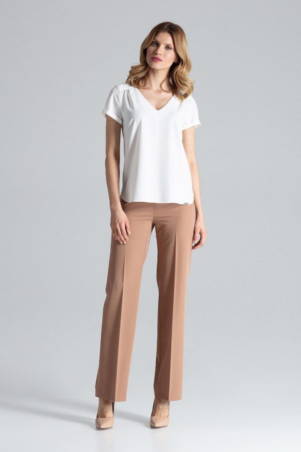 beige Blouse model 132477 Figl