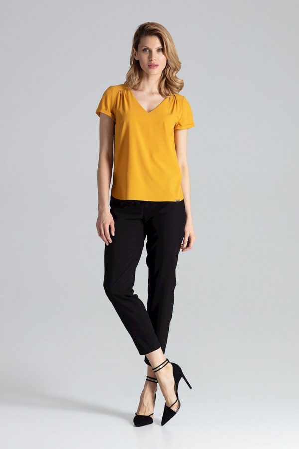 yellow Blouse model 132479 Figl