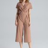 Brown Suit in Playsuits For Women with Polyester and Viscose