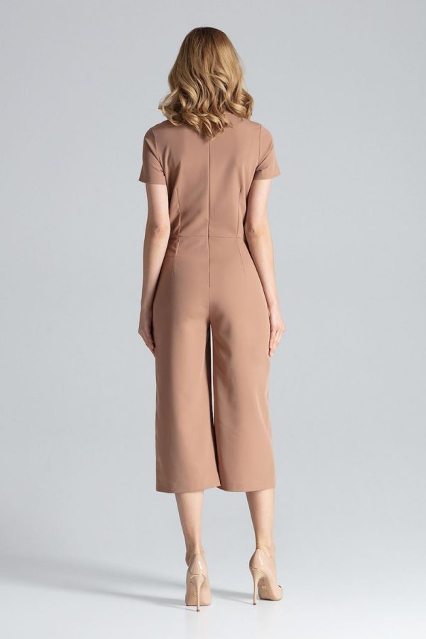Brown Suit in Playsuits For Women with Polyester and Viscose