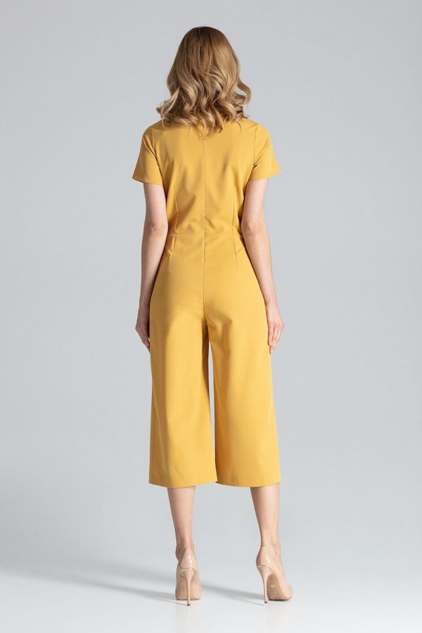 Yellow Suit in Playsuits For Women with Polyester and Viscose