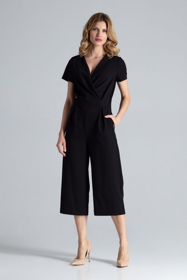 Black Suit in Playsuits For Women with Polyester and Viscose