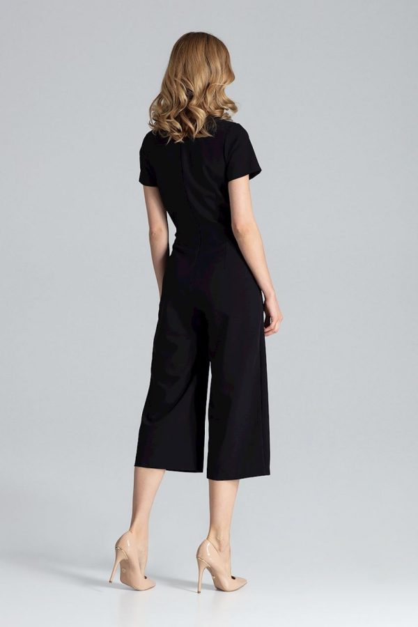 Black Suit in Playsuits For Women with Polyester and Viscose