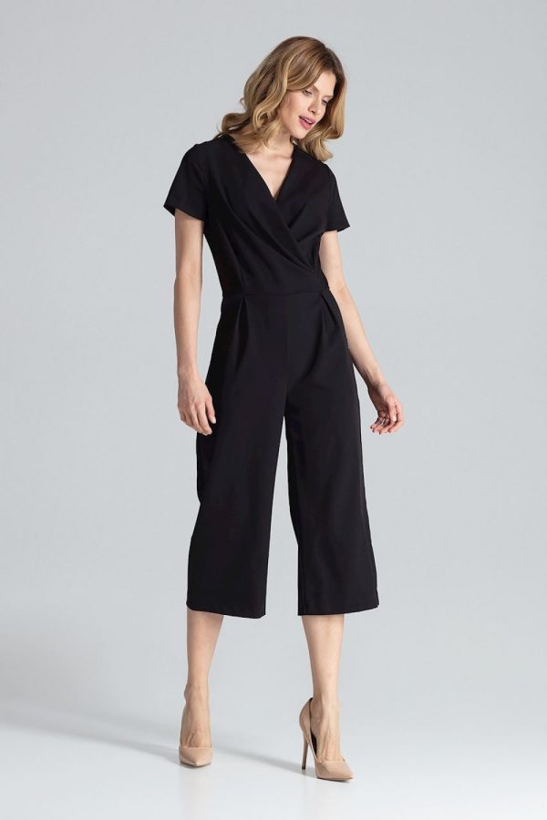 Black Suit in Playsuits For Women with Polyester and Viscose