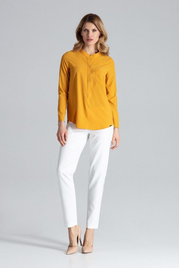 yellow Blouse model 132488 Figl