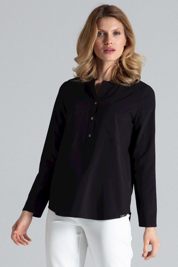 black Blouse model 132489 Figl