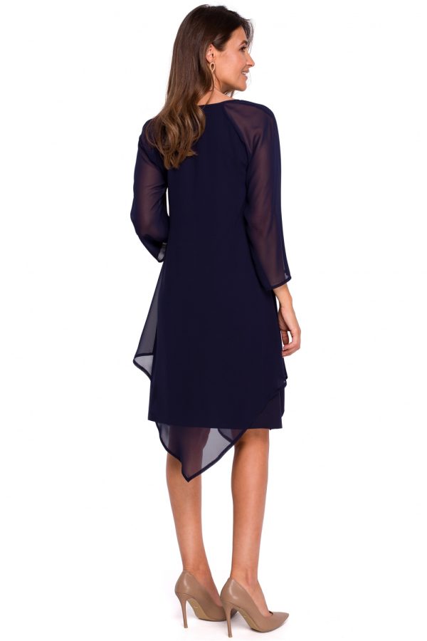 Navy Blue Cocktail Dress in Formal Dresses, Cocktail Dresses with Polyester