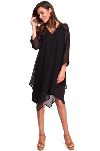 Black Cocktail Dress in Formal Dresses, Cocktail Dresses with Polyester