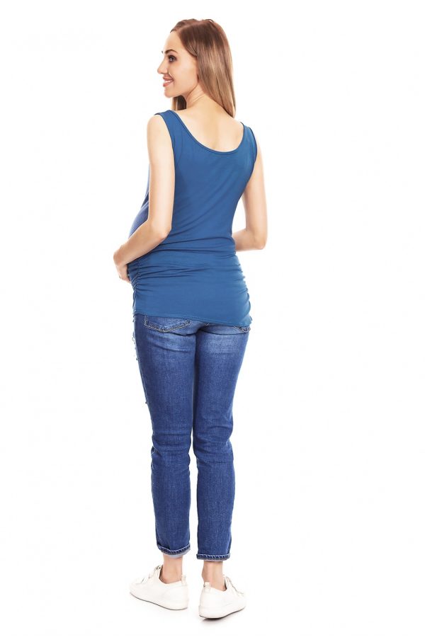 blue Maternity T-shirt model 132606 PeeKaBoo