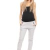 Grey Maternity Pants in Maternity Trousers with