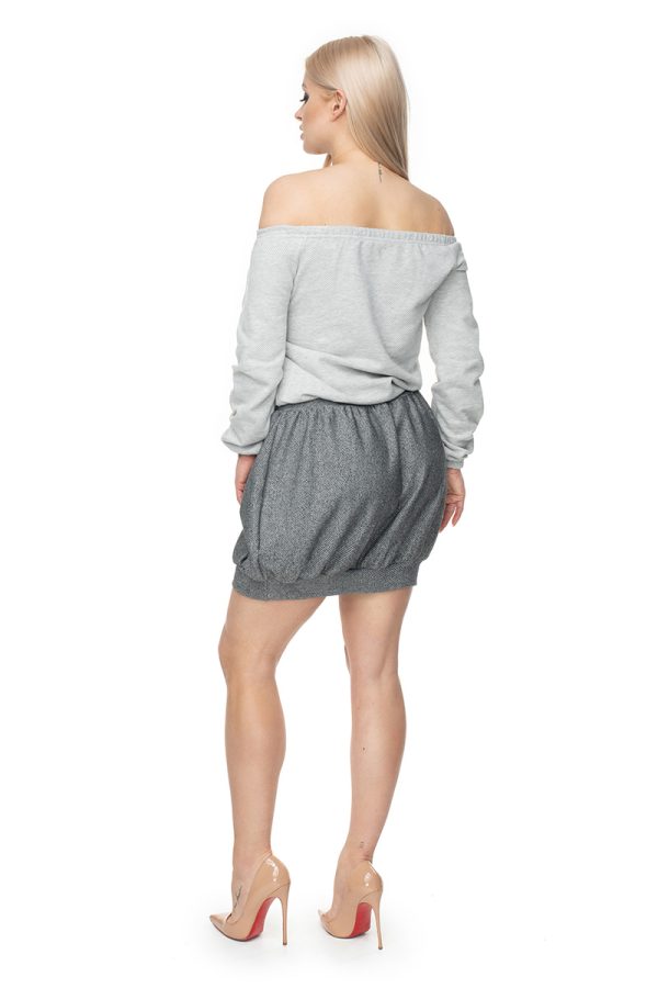 grey Blouse model 133348 PeeKaBoo