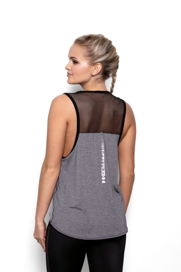Grey Top in Undershirts / Tops with Spandex and Polyester