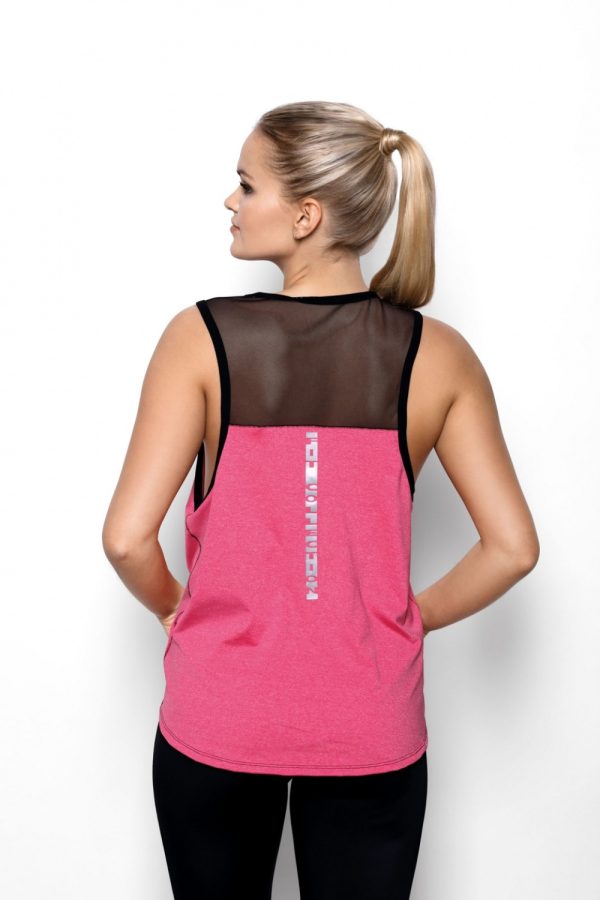 Pink Top in Undershirts / Tops with Spandex and Polyester