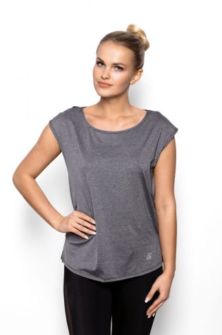 Grey Blouse in Women`s Blouses, Tunics with Spandex and Polyester