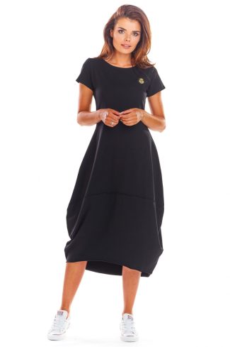Black Daydress in Day Dresses with Cotton and Lycra