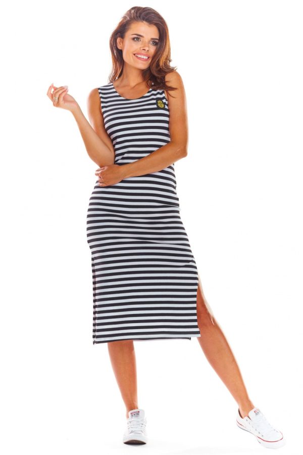 Black Daydress in Day Dresses of Cotton and Lycra