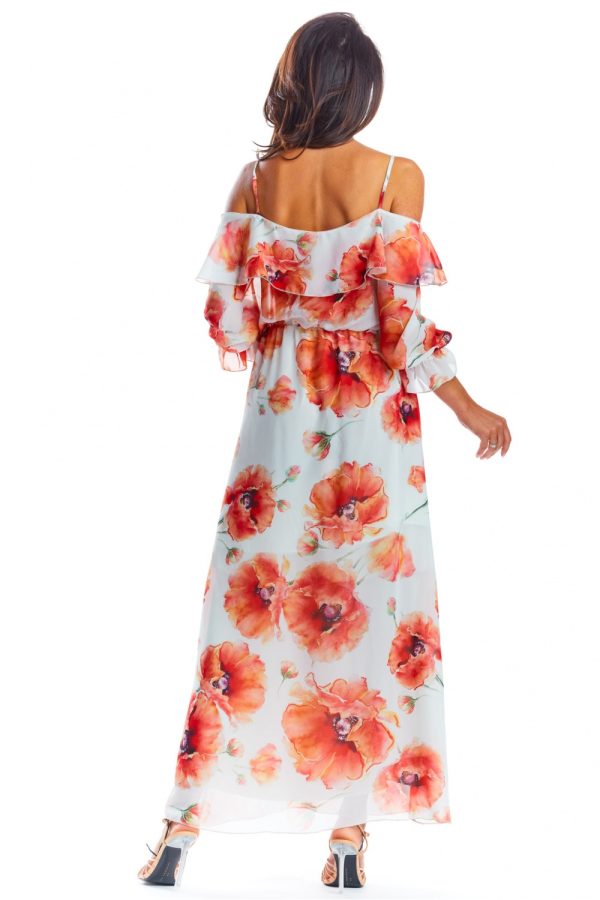 White Daydress in Day Dresses with Spandex and Polyester