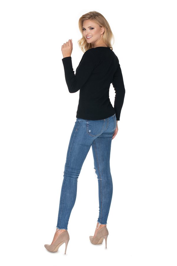 black Blouse model 134580 PeeKaBoo