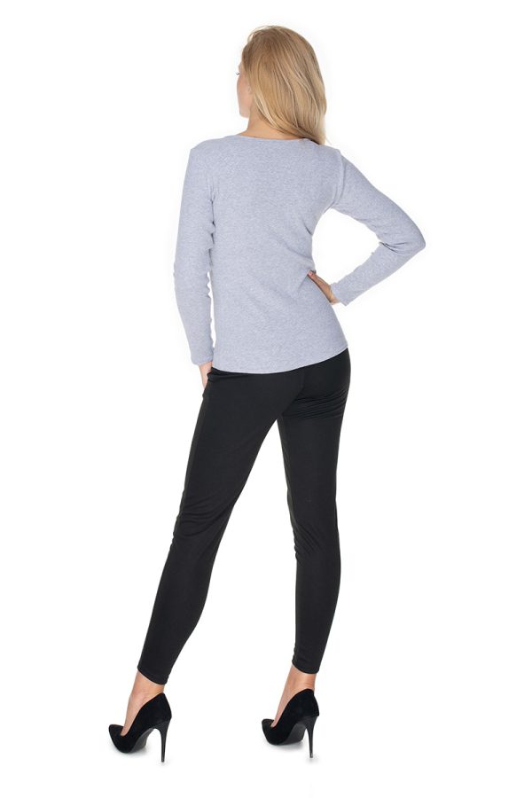 grey Blouse model 134581 PeeKaBoo