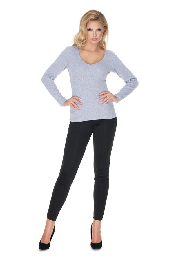 grey Blouse model 134583 PeeKaBoo