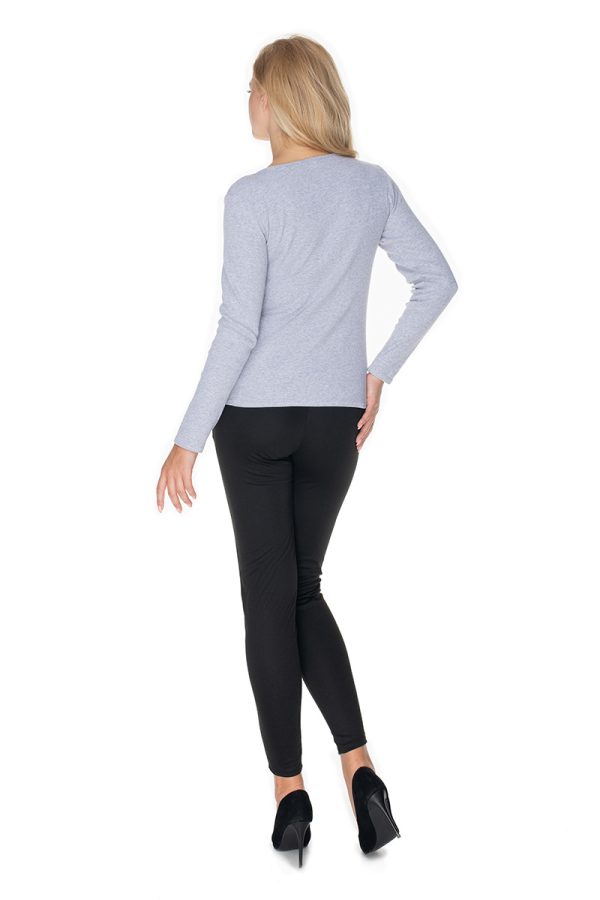 grey Blouse model 134583 PeeKaBoo