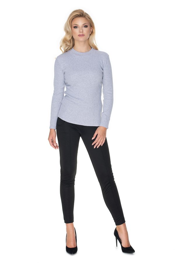 grey Blouse model 134585 PeeKaBoo