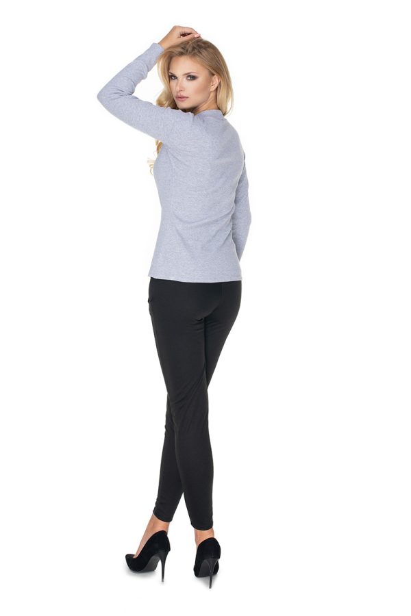 grey Blouse model 134585 PeeKaBoo