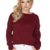 852376 Red Jumper in Sweaters, Pullovers, Jumpers, Turtlenecks, Boleros, Shrugs with Acrylic