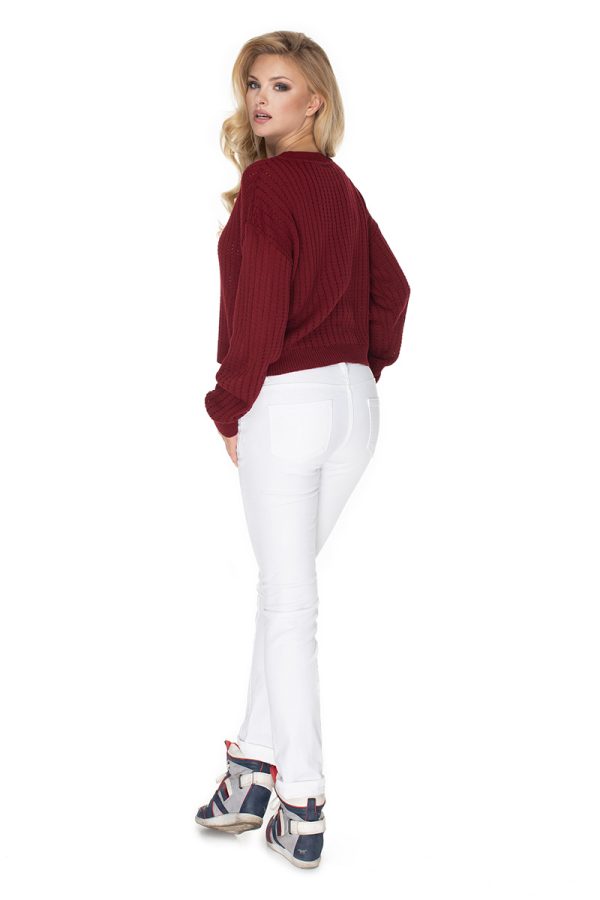 Red Jumper in Sweaters, Pullovers, Jumpers, Turtlenecks, Boleros, Shrugs with Acrylic