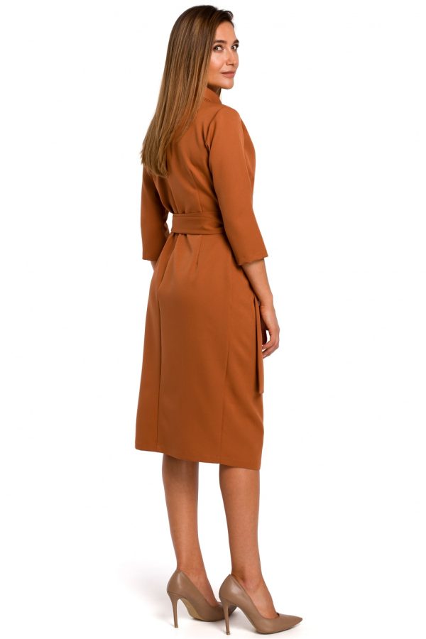 Brown Daydress in Day Dresses with Spandex and Polyester