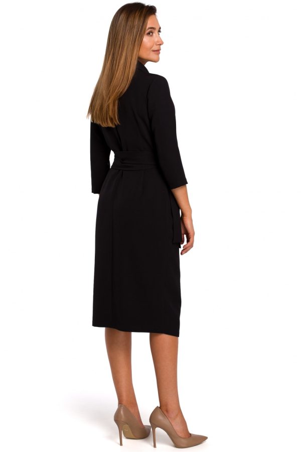 Black Daydress in Day Dresses with Spandex and Polyester