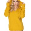 854340 Yellow Jumper in Sweaters, Pullovers, Jumpers, Turtlenecks, Boleros, Shrugs with Acrylic, Polyamide, Polyester and Wool