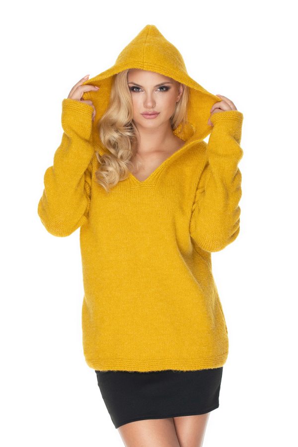 Yellow Jumper in Sweaters, Pullovers, Jumpers, Turtlenecks, Boleros, Shrugs with Acrylic, Polyamide, Polyester and Wool