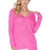 Pink Jumper in Sweaters, Pullovers, Jumpers, Turtlenecks, Boleros, Shrugs with Acrylic, Polyamide and Viscose