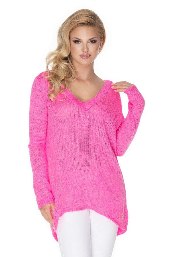 Pink Jumper in Sweaters, Pullovers, Jumpers, Turtlenecks, Boleros, Shrugs with Acrylic, Polyamide and Viscose