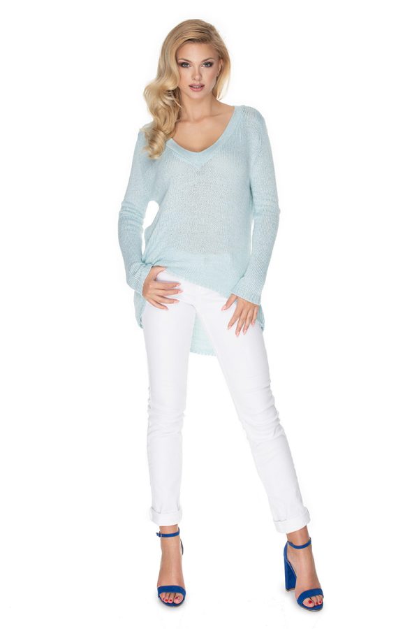 Blue Jumper in Sweaters, Pullovers, Jumpers, Turtlenecks, Boleros, Shrugs with Acrylic, Polyamide and Viscose